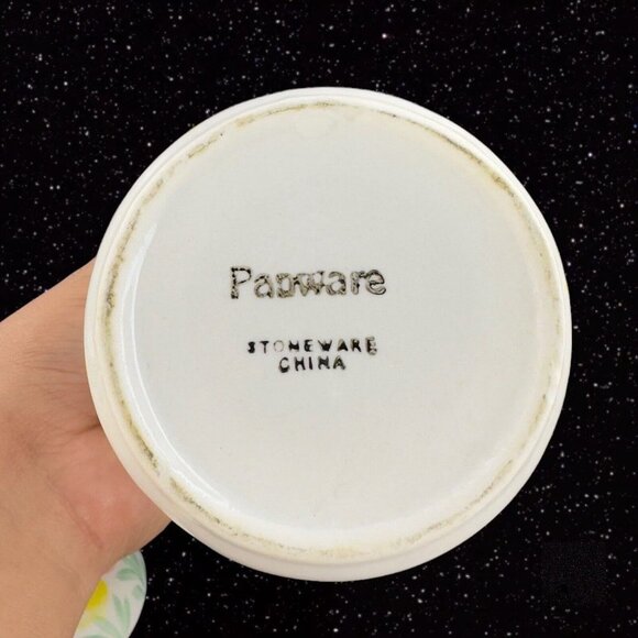 Padware Ceramic Canister Kitchen Storage Box With Painted Flowers W Lid Vintage - Picture 4 of 12